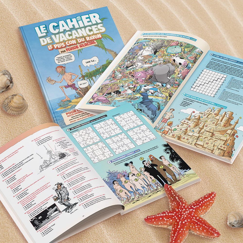 Cahier de vacances le plus con du rayon par Fluide Glacial