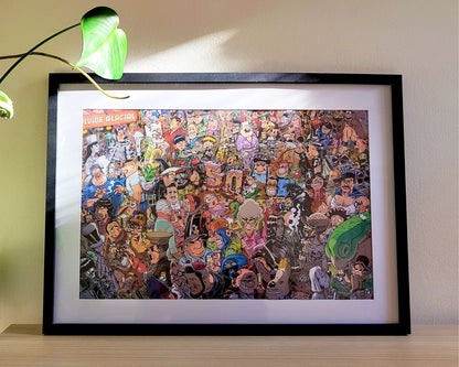 Tirage d'art 40x 60 cm - 50 ans Fluide Glacial - par Julien Solé